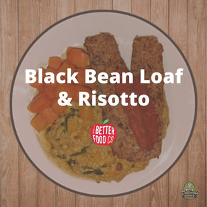 Black Bean Loaf & Risotto